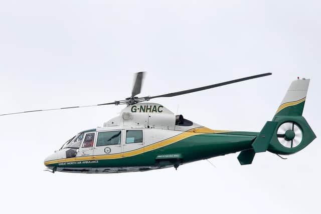 The Great North Air Ambulance was called to Silksworth to reports of a fall.