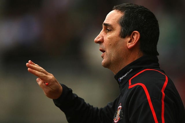 Sbragia was tasked with replacing Keane with the sole task of maintaining Sunderland’s Premier League status – a feat he achieved on the final day of the season despite losing 3-2 to Chelsea at the Stadium of Light. Sbragia celebrated the occasion by resigning as manager winning six of his 26 games.   (Photo by Matthew Lewis/Getty Images)