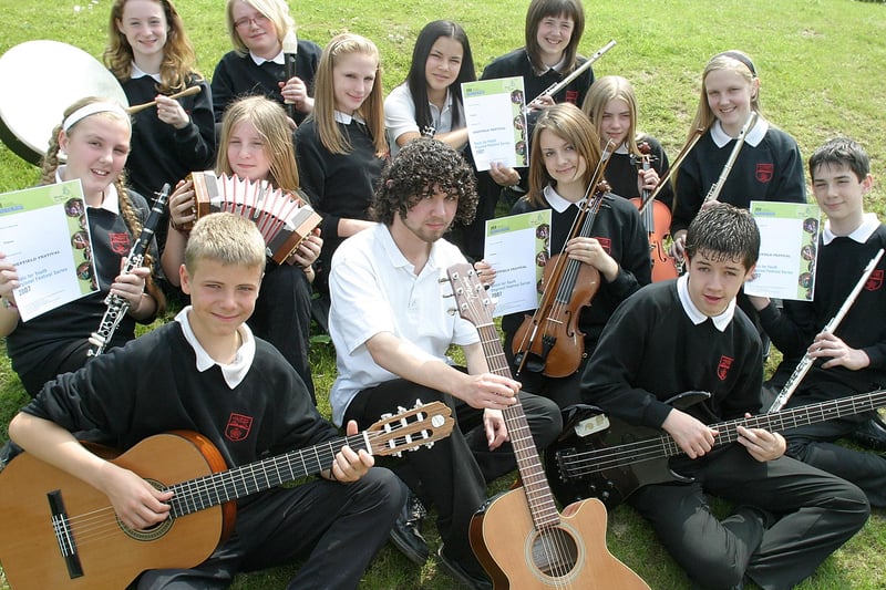 This New Mills School musical group qualified for a prestigious national festival