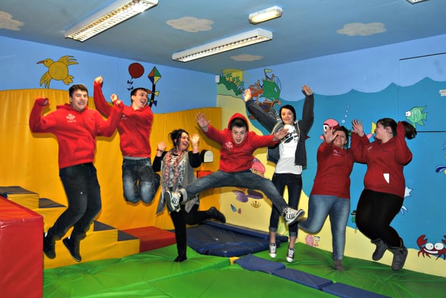 Pennywell Princes Trust students were celebrating their work after they painted the soft play area at Pennywell Community Centre in 2012. Left to right are; Scott Sidney, Ashley Ritchie, Gavin Todd, Stephanie Hopper, Jade Smith and Amber Jolliff.
