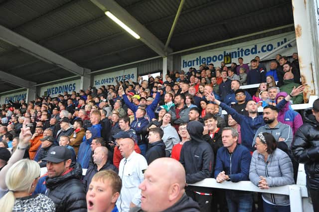 Sunderland fans at Hartlepool United.