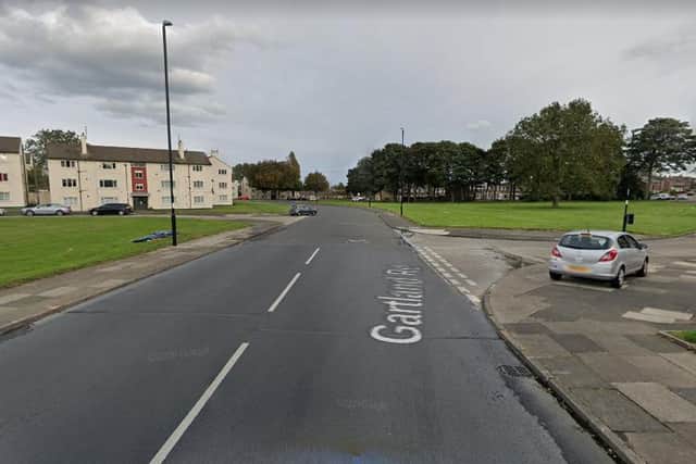 Officers say the assault took place on Gartland Road, at the junction with Gilbert Road, on April 16. Photo: Google Maps.
