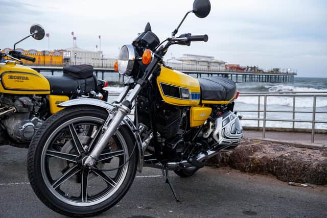 Bikes are often seen lining seafront locations