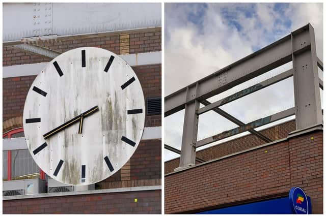 The 33 year-old city centre clock has now been removed. Sunderland Echo images.
