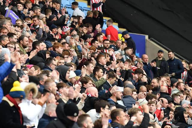 Sunderland fans at Coventry City.