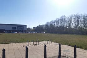 The padel courts will be created on this plot of land at Peel Retail Park in Washington.