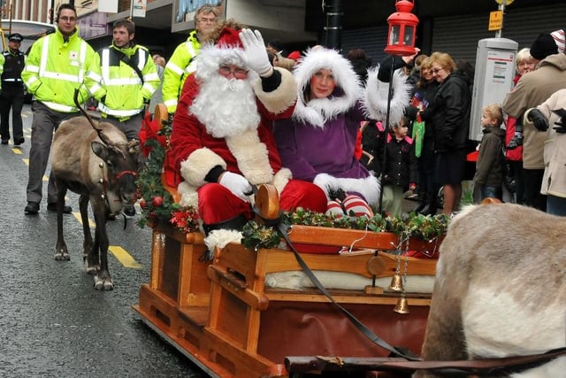 Christmas came early to Sunderland city centre as Santa and his helpers held a parade 11 years ago this week.
