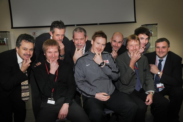 Some staff members at Red House Academy grew moustaches for Movember in 2011. Recognise them?