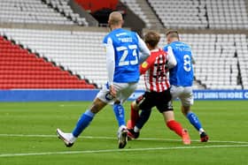 Sunderland were awarded a penalty for this challenge on Denver Hume