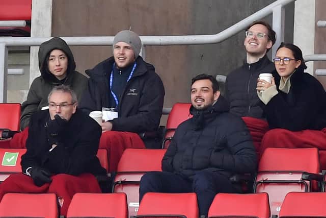 Kyril Louis-Dreyfus watches on at the Stadium of Light