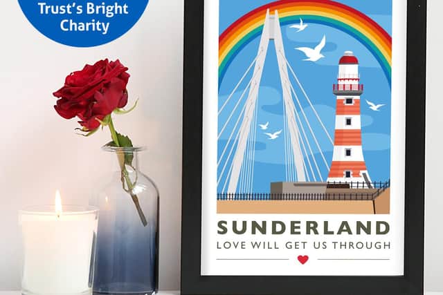 25% of the proceeds go to Northumbria NHS Trust's Bright Charity