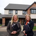 Maxine Kane, right with resident Linzi Potts, who bought a  home from her at the Burdon Rise development.