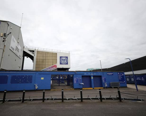 General view outside Fratton Park home of Portsmouth Football Club.