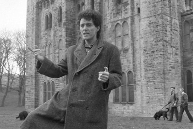 Here's Alvin Stardust at Hylton Castle in 1988. He had a hit with My Coo Ca Choo in 1973 which stayed in the charts for 11 weeks.
