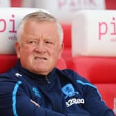 STOKE ON TRENT, ENGLAND - AUGUST 17: Middlesborough manager Chris Wilder looks on during the Sky Bet Championship between Stoke City and Middlesbrough at Bet365 Stadium on August 17, 2022 in Stoke on Trent, England. (Photo by Michael Regan/Getty Images)