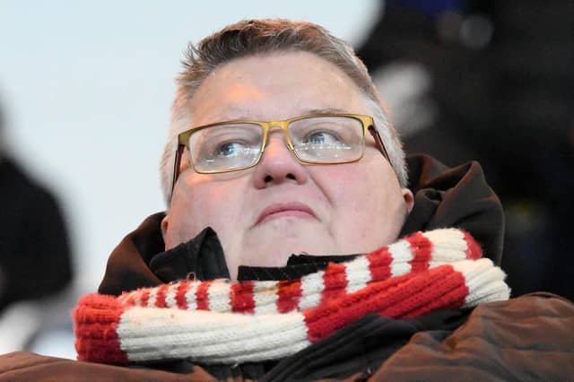 Fans at the Stadium of Light to watch Sunderland's game against West Brom. The Black Cats lost 2-1 after taking a first-half lead through an Amad Diallo penalty.