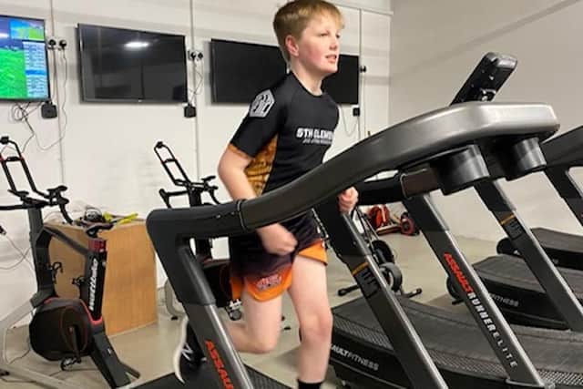 Charlie Graver puts in the training for his April 2 charity challenge.