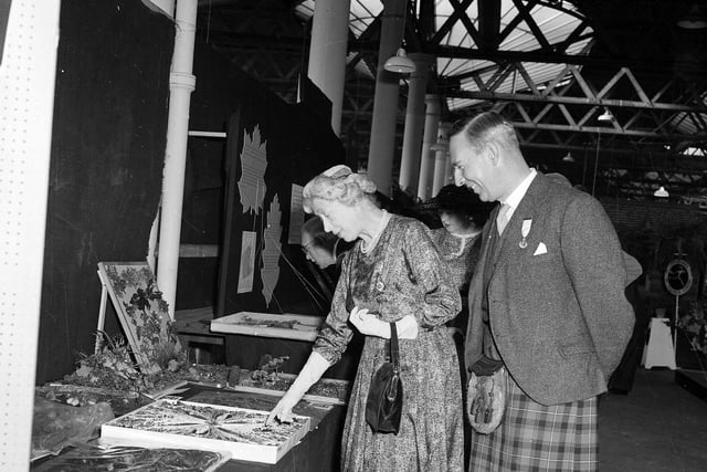 The Princess Royal visits the Royal Caledonian Horticultural Society Flower Show in Waverley Market in March 1964.