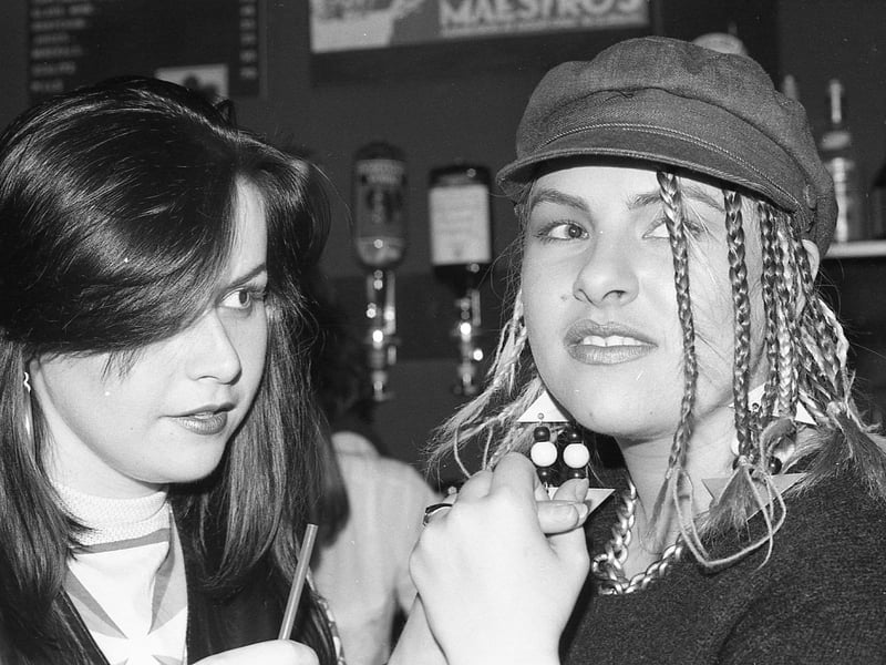 The Maestro's door policy was notoriously strict...but these two women obviously had the right look. PIC: Simon Clegg.