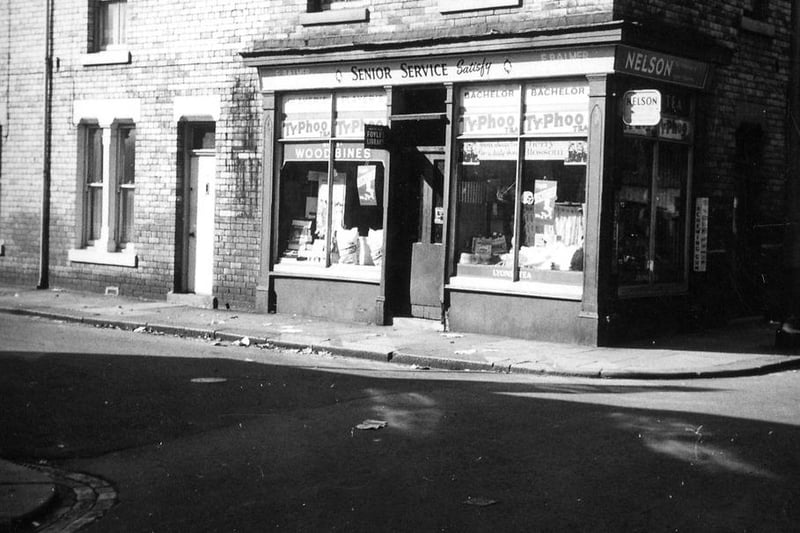 F. Balmer's corner shop on Hawkridge Street. Photo: Hartlepool Library Service.