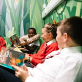Children at Diamond Hall Junior Academy enjoying reading which Ofsted inspectors said had been "made a priority" at the school.