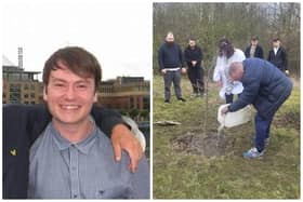 Ross Irwin was just 22 when he died. His parents have now planted an oak tree which his ashes lie beneath.