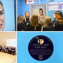 Jill Scott returned to her old school, Monkwearmouth Academy, to unveil a plaque in her honour.