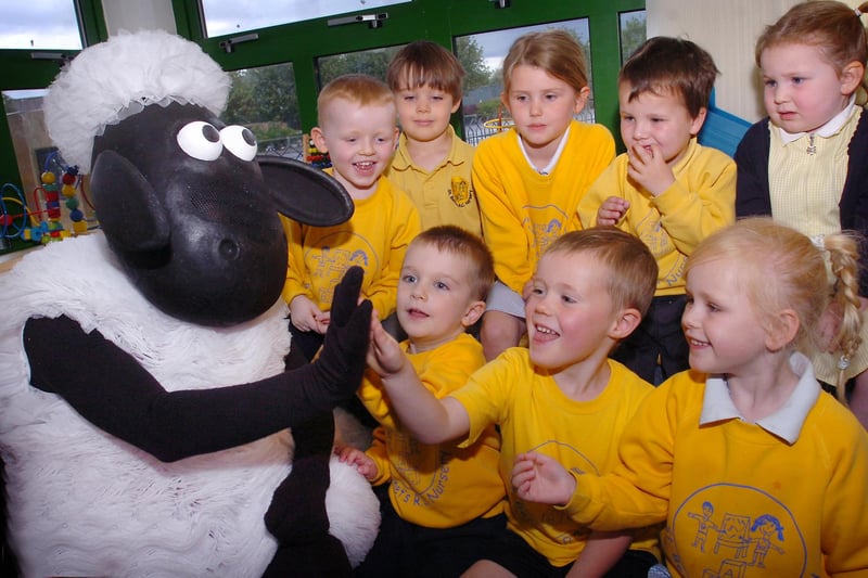 Shaun the Sheep visited pupils at St Benet's ahead of an upcoming show at the Sunderland Empire.