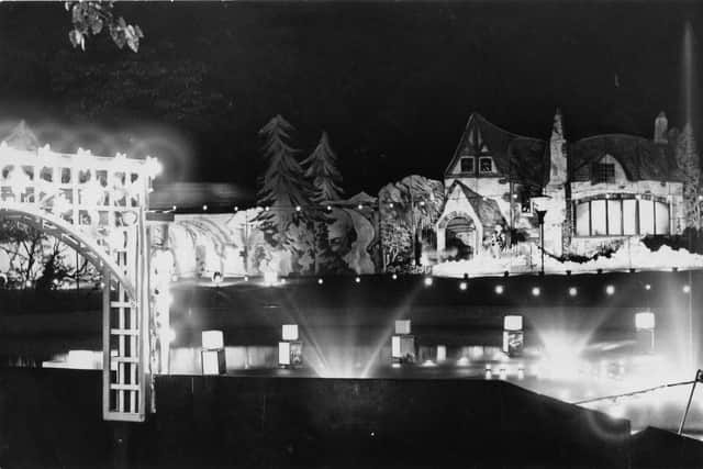 Sunderland Illuminations in Roker Park in 1952.