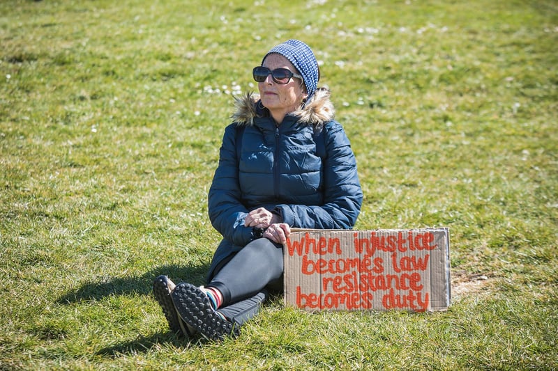 #KilltheBill protest on Southsea Common on April 17. Picture by Mike Cooter. 