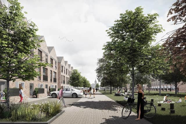 CGI of how the new housing development could look.