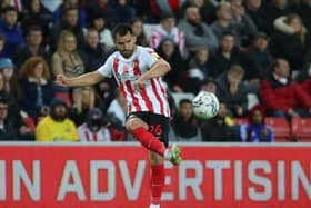 Bailey Wright playing for Sunderland.