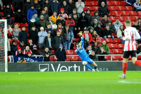 Chris Maguire completes his hat-trick at the Stadium of Light