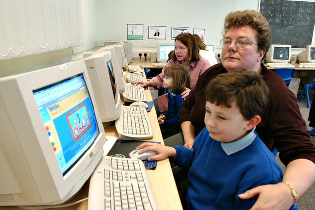 Here's a view of the school's Parent And Child Computer Club in 2004. Did you take part?