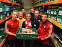 Sunderland AFC players visit Sunderland Foodbank.