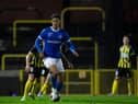 Jong Genk's Andras Nemeth pictured in action during a soccer match between Lierse K and Jong Genk.