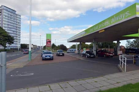 The thefts took place at the Harbour View service station, in Dame Dorothy Street, Sunderland.