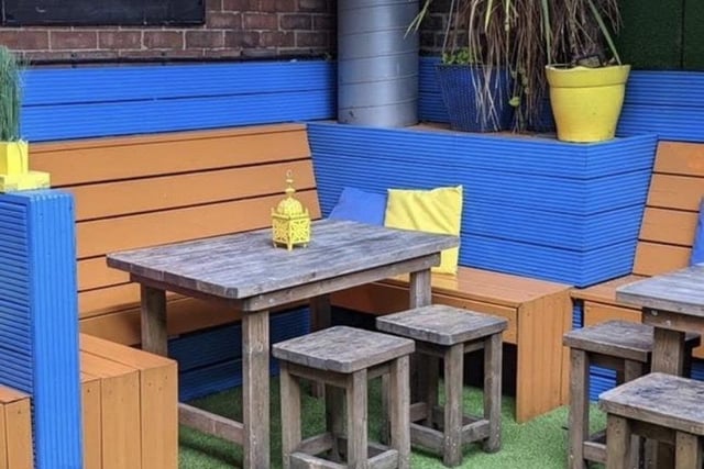 Another beer garden that's a bit of a hidden one, Bar Justice has a colourful terrace upstairs that's a real sun trap.