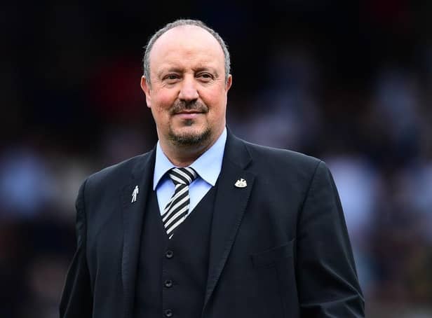 <p>Rafael Benitez, manager of Newcastle United, looks on prior to the Premier League match between Fulham FC and Newcastle United at Craven Cottage on May 12, 2019 in London, United Kingdom. (Photo by Alex Broadway/Getty Images)</p>