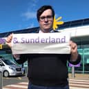 Councillor Paul Edgeworth outside Newcastle Airport. Picture: Wearside Lib Dems.