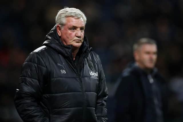 Steve Bruce has left West Brom after eight months at the club. (Photo by Lewis Storey/Getty Images)