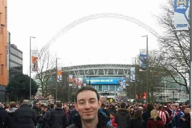 Sunderland fan Gary Engle at Wembley