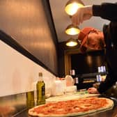 Slice Seaham pizza takeaway at The Coalface pub. Co-owner Andy Smith.