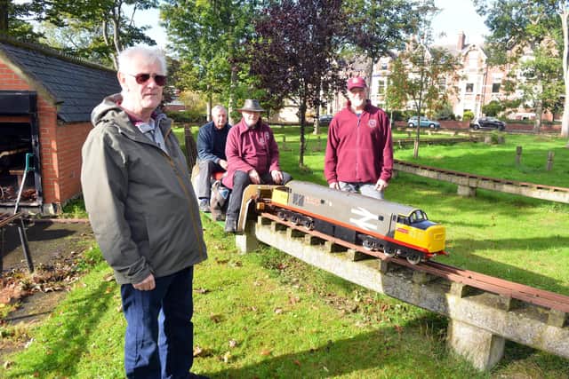 Roker Park miniature railway are looking for new volunteers and funding to keep the facility going. Secretary Peter Russell with group members Neil Bradshaw, Kenny Allen and John Maw.