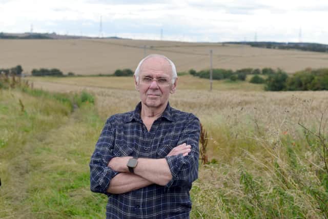 Murton resident and secretary of Murton Residents Action Group, Ron Winn, opposes the solar farm. Picture, Sunderland Echo.