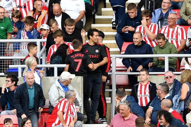 Juan Sartori in the Roker End on the opening day of the 2018/19 season