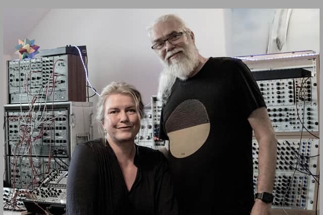 Wendy Carroll and Ian Boddy from electronic music label DiN are fundraising for Sunderland Community Soup Kitchen.