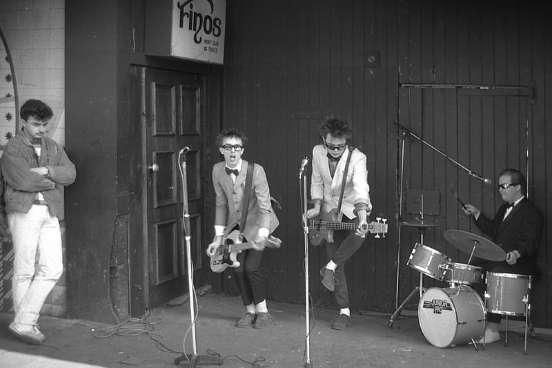 Toy Dolls at Finos in 1985.