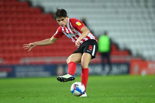 George Dobson playing for Sunderland.