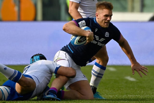 Not renowned for his try-scoring prowess, the Gloucester centre weighed in with a crucial first-half double to put Scotland in the driving seat. 8